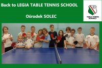 Ruszyły zapisy na treningi tenisa stołowego w Legia Table Tennis Schools - Ośrodek Solec